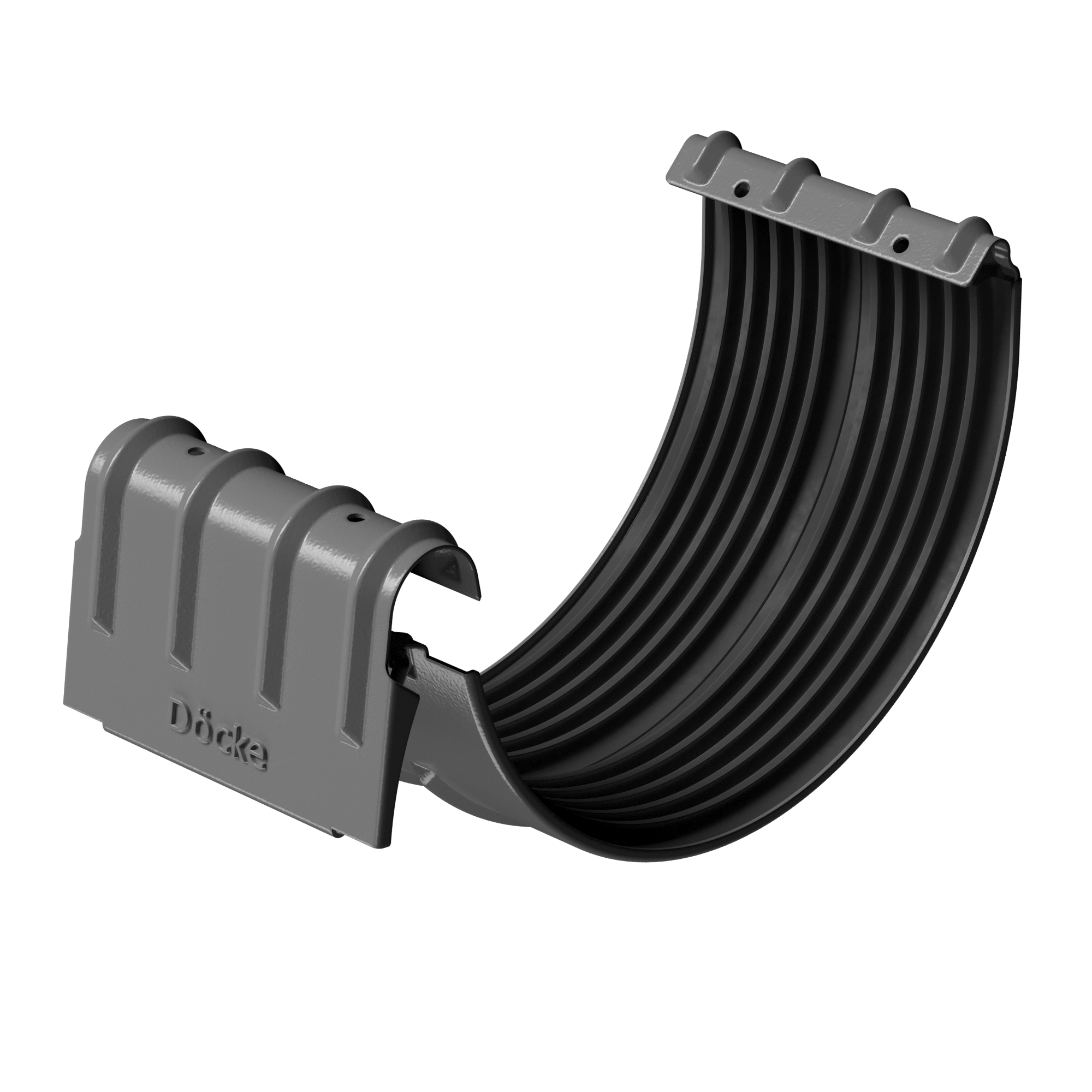 Docke STAL STANDARD Соединитель желобов D125 (RAL 7024, темно-серый)