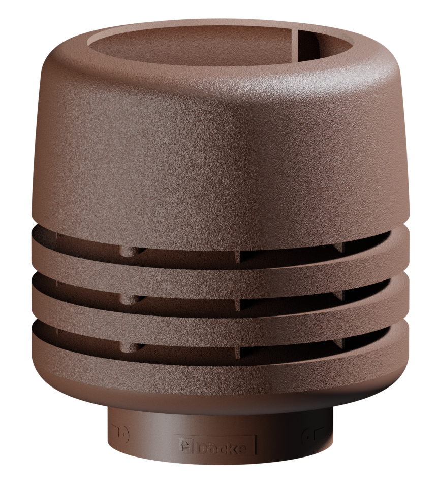 Docke PREMIUM Выход канализационный НИ-110 500 Колпак Светло-коричневый