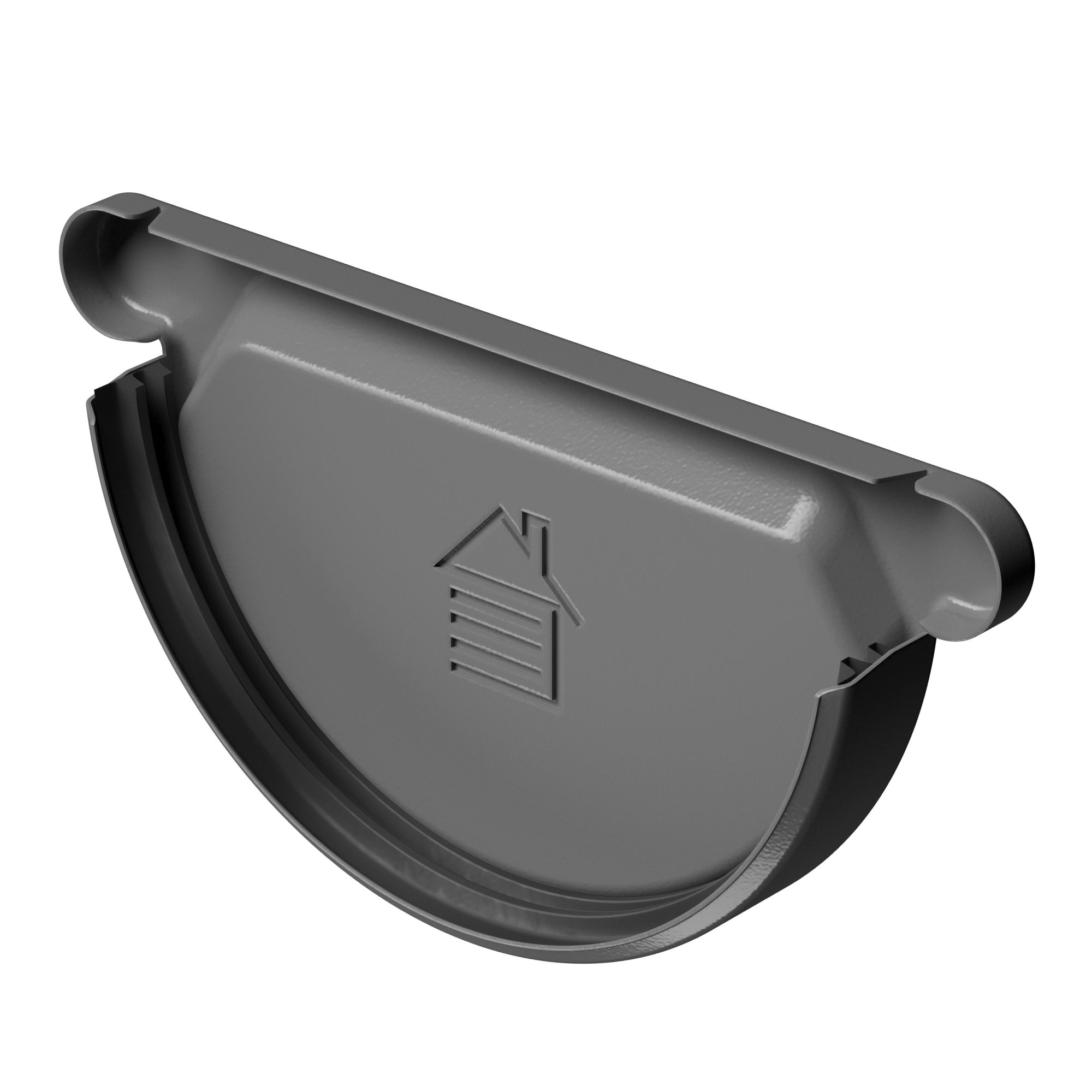 Docke STAL STANDARD Заглушка желоба D125 (RAL 8017, коричневый)