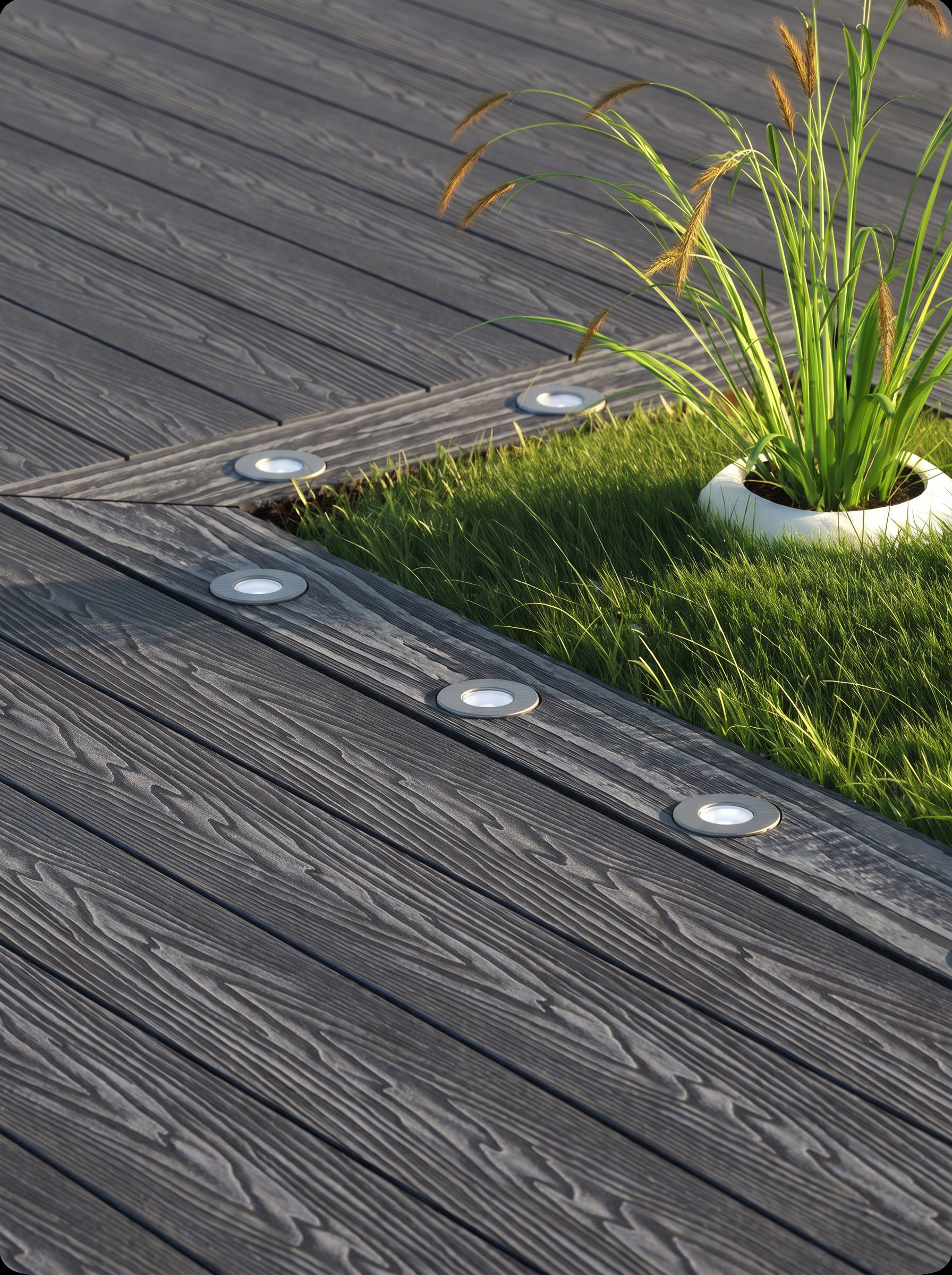 Террасная доска Decking Urban 150х24х4000 0,6м2 графит (Жженый Кедр)