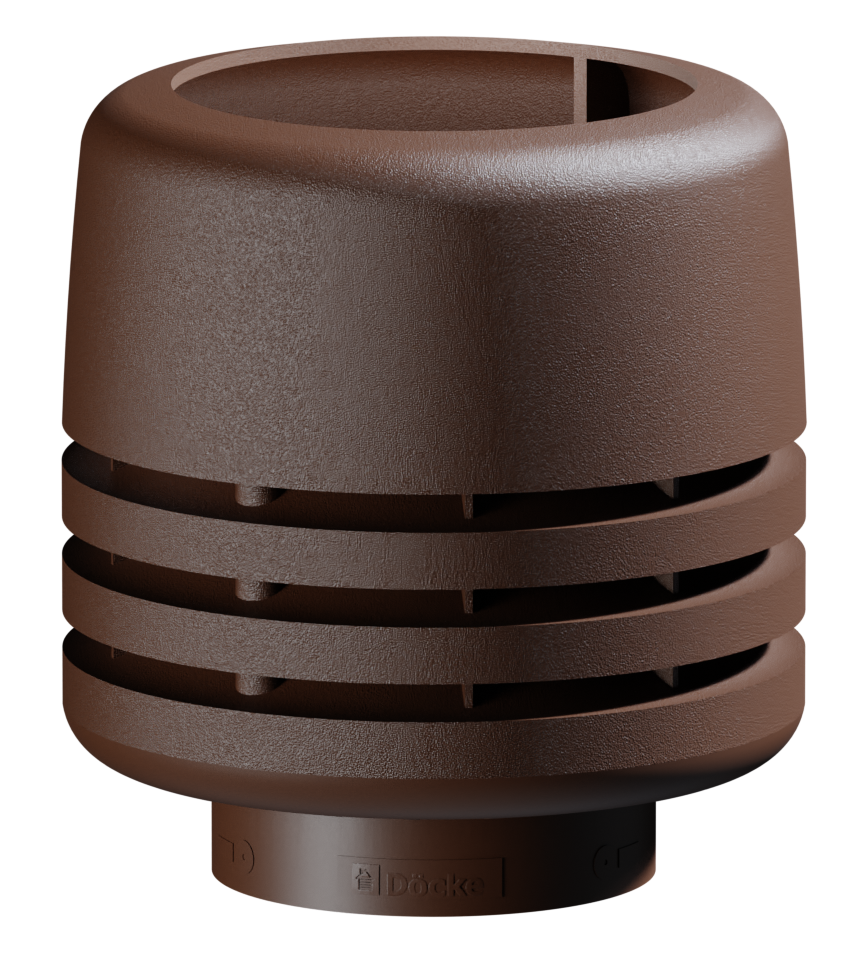 Docke PREMIUM Выход канализационный НИ-110 500 Колпак Тёмно-коричневый в Омске