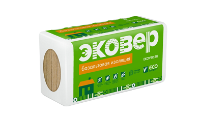 ЭКОВЕР ОГНЕЗАЩИТА БЕТОН 100 1000х600х40 6м2 0,240м3 10шт