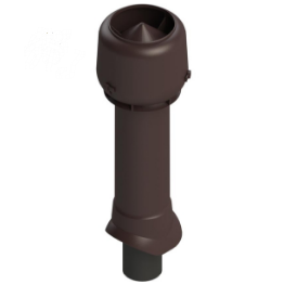 Выход вентиляционный Татполимер D110 110х160х700 86 коричневый