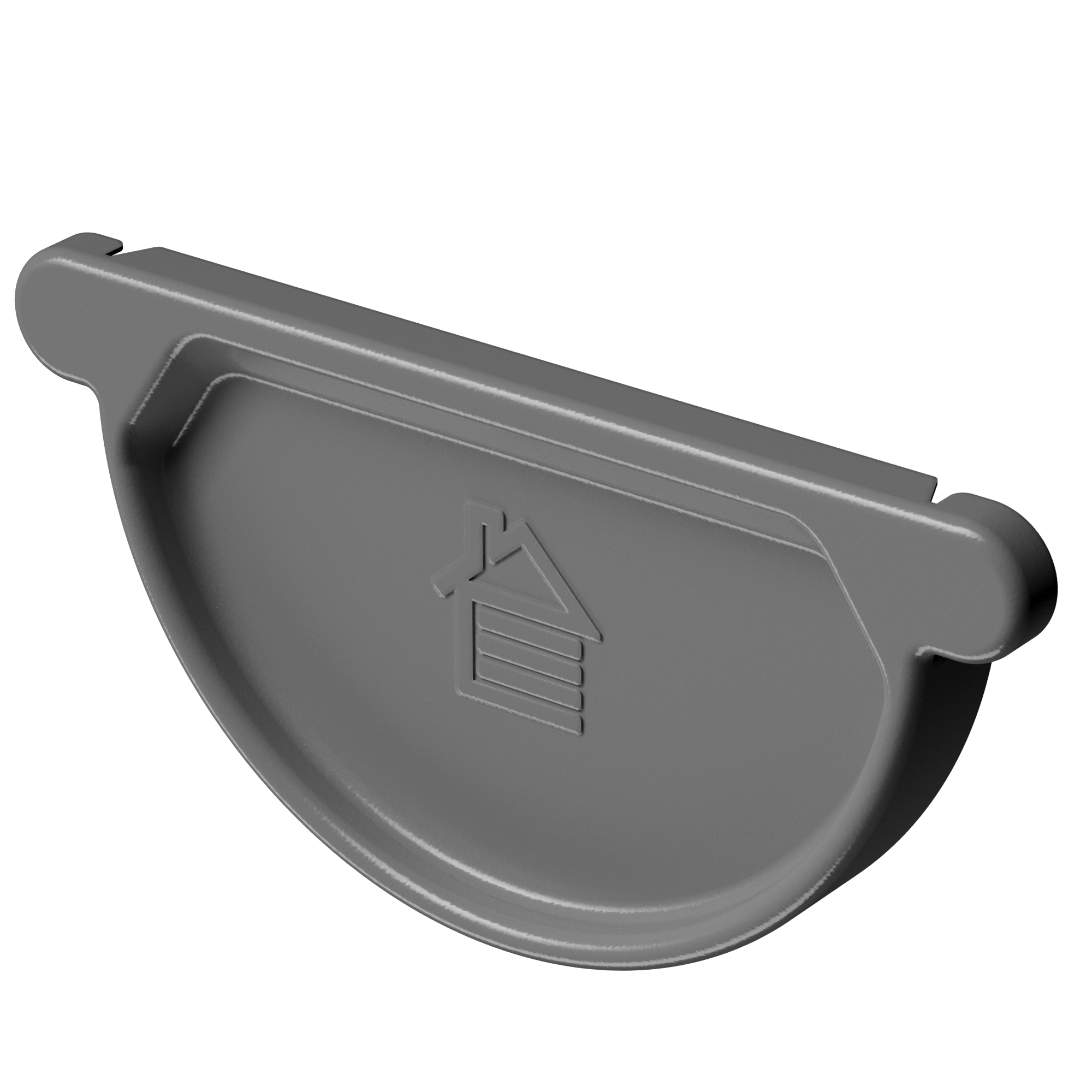 Docke STAL STANDARD Заглушка желоба D125 (RAL 7024, темно-серый)