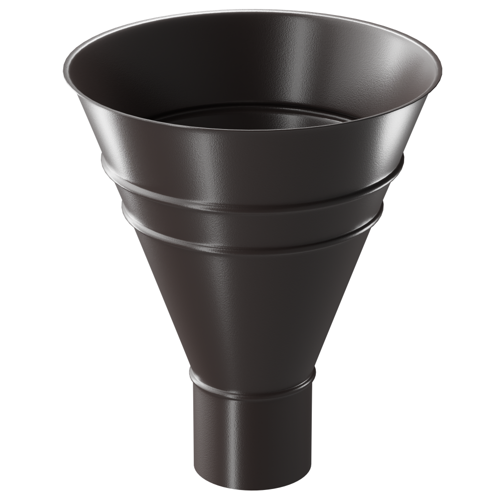 Docke STAL PREMIUM Воронка водосборная Ø 90 (Шоколад 8019)