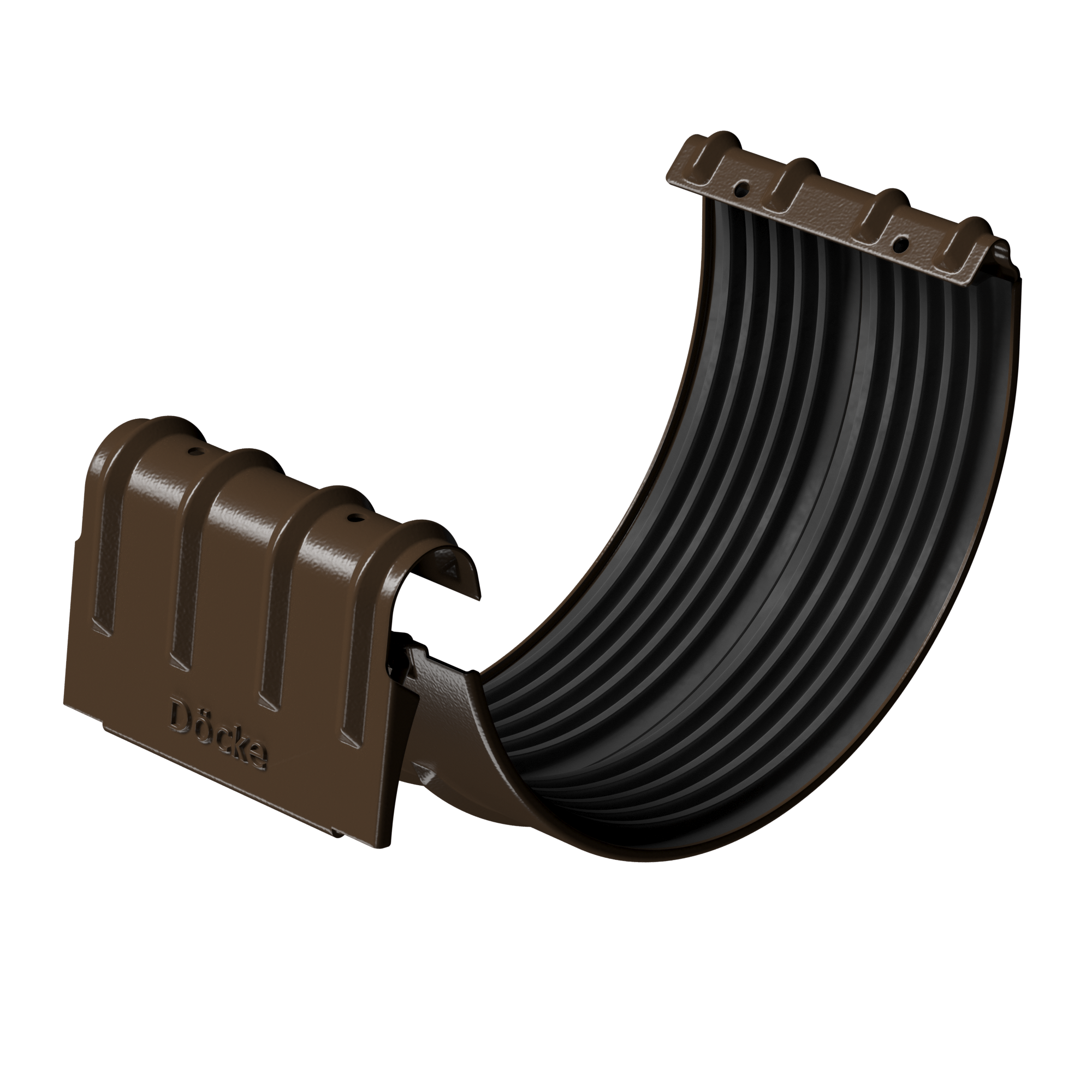 Docke STAL STANDARD Соединитель желобов D125 (RAL 8017, коричневый)