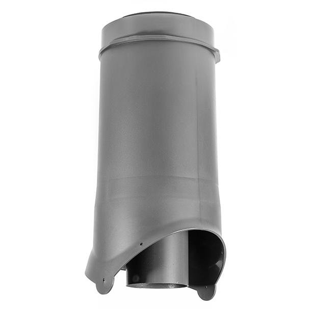 Выход канализации KROVENT Pipe VT IS 125х100х500 изолированный RAL 7024 серый.