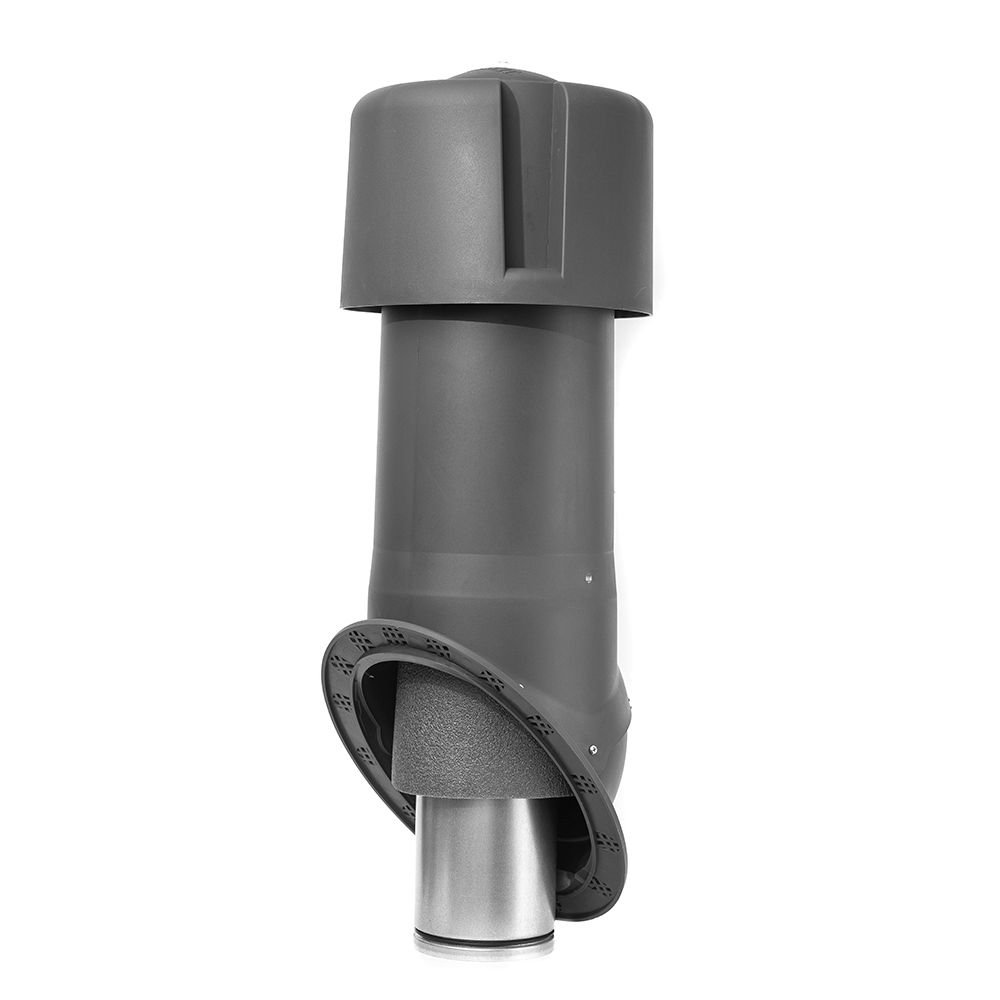 Комплект KROVENT Seam IS 125 для фальцевой и мягкой кровли RAL 7024 серый.