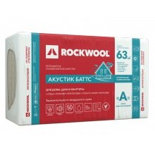 ROCKWOOL АКУСТИК БАТТС 1000х600х100 5шт 3м2/0,3м3.
