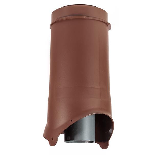 Выход канализации KROVENT Pipe VT IS 125х100х500 изолированный RAL 8017 коричневый.
