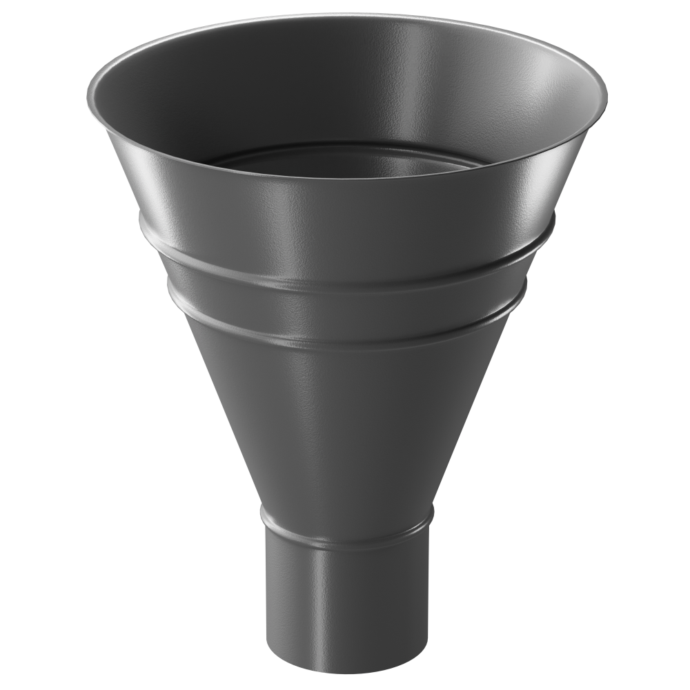 Docke STAL PREMIUM Воронка водосборная Ø 90 (Графит 7024)