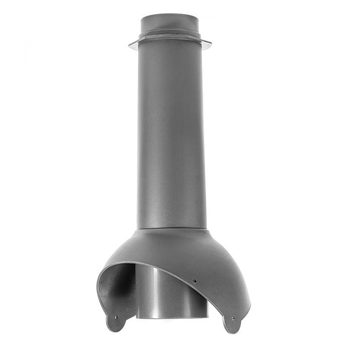 Выход канализации KROVENT Pipe-VT IS 110х500 изолированный RAL 7024 серый.
