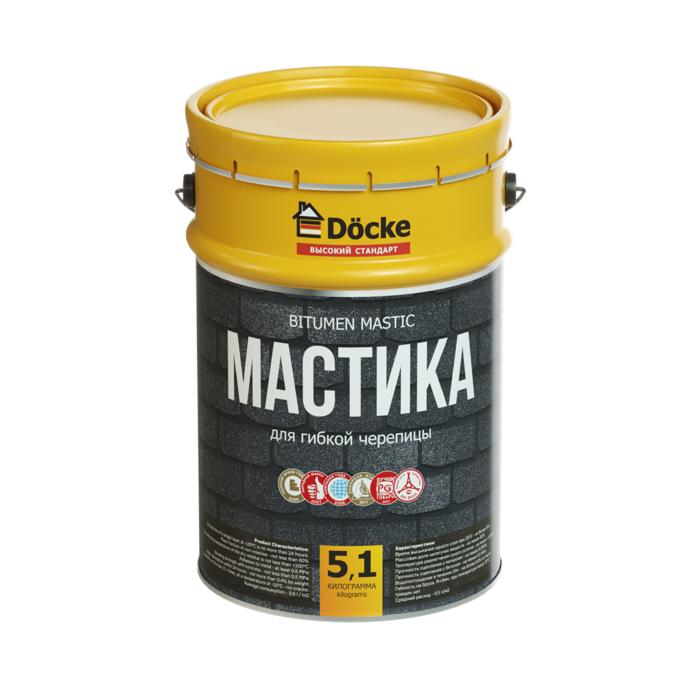 Мастика для гибкой черепицы 5л (4,2кг)