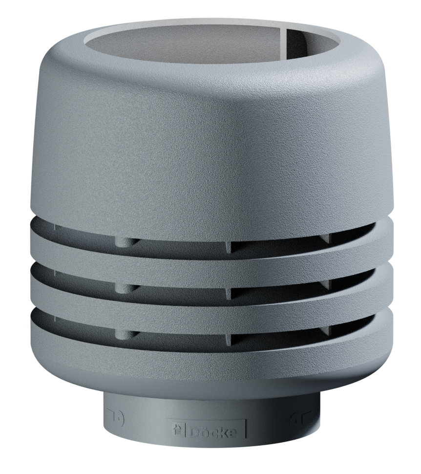 Docke PREMIUM Выход канализационный НИ-110 500 Колпак Серый